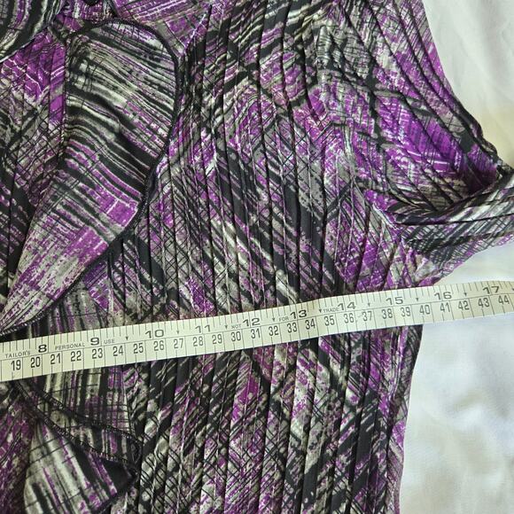 APT.9 Womens Vintage 90s Y2K Whimsigoth Flowy Sheer Ruffle Flare Cuff Top PSmall - Picture 11 of 12